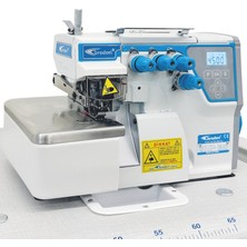 Broderi BD-747D 4 Ip Mekanik Kafadan Motorlu Sessiz Overlok Makinası (Uzun Masalı)