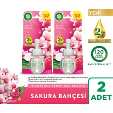 Air Wick 2x19ml Elektrikli Oda Kokusu Yedek Şişe Sakura Bahçesi Doğal Yağ Özleri ile 120 Gün Süren Ferahlık