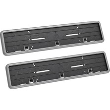 Gri Çerçeveli Universal Araç Plakalık Seti (2 Adet)