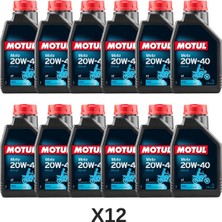 Motul Moto 20W-40 4t Mineral Motosiklet Yağı 1 L 1 Koli 12 Adet