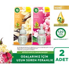Air Wick Elektrikli Oda Kokusu Yedek Şişe Büyülü Vanilya + Sakura Bahçesi 2x19ml Uzun Süreli Ferahlık