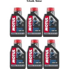 Motul 3000 10W40 4t Mineral Motosiklet Motor Yağı 12 Adet Ü.t 2025