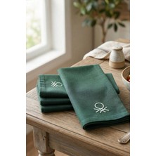 United Colors Of Benetton BE-28462-GR  100% Pamuk 40*40 cm Düz Peçete 4lü Yeşil