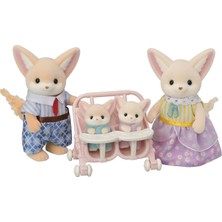 Sylvanian Families Çöl Tilkisi Ailesi 4'lü Figür Seti Ikiz Bebek Arabalı 5696