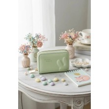 Miniso Lisanslı Tavşan Kulaklı Fermuarlı Bozuk Para Cüzdanı – Yeşil Mini Boy