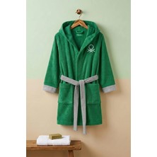 United Colors Of Benetton BE-2814-GR  %100 Pamuk Yeşil 65X65 cm Çocuk Bornozu