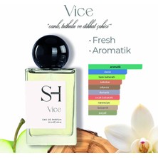 Sh Fragrances Vice Edp Erkek Parfüm | Aromatik | Nane-Yeşil Elma-Limon | Tonka Fasulyesi | Vanilya-Vetiver, 50ML