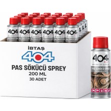 İbtaş 404 Pas Sökücü Sprey 200 ml - 30 Adet - Koli Fiyatı