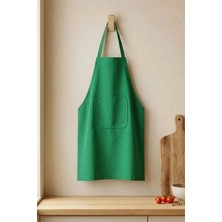 United Colors Of Benetton BE-28474-GR  100% Pamuk 75*85 cm Düz Mutfak Önlüğü Yeşil