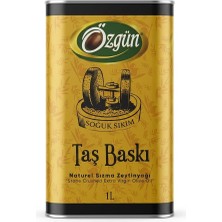 Özgün Zeytin & Zeytinyağı Taşbaskı 1 Lt Teneke