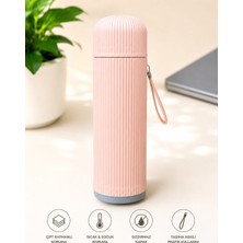Termos 500 ml Sızdırmaz Kapaklı Taşınabilir Pembe Matara
