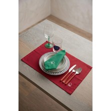 United Colors Of Benetton BE-28461-RD   Kırmızı Amerikan Servis Düz 4 Lü 33,50 cm