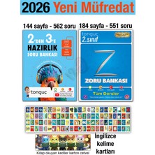 Tonguç Akademi 2'den 3'e Hazırlık Kitabı 2026 Yaz Tatili Soru Bankası Tüm Dersler İngilizce Kelime KartLGS Hazırlık