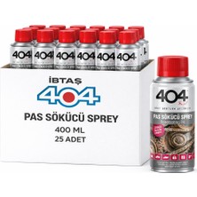 İbtaş 404 Pas Sökücü Sprey 400 ml - 25 Adet - Koli Fiyatı
