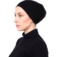 Alivascarf Geçmeli Bone Önü Dikişsiz Kaymaz Lastikli Kadın Tesettür Pratik Geçme Iç Bone