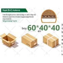 Jokey Ambalaj 60X40X40 (K.t.S.t.K) 140.GRAMAJLI Çift Oluklu 32.desi Büyük Boy E-Ticaret ve Taşınma Kolisi (5ADET)