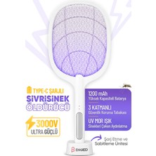 Empressco Uv Işıklı Elektrikli Sivrisinek Öldürücü Raket, Güçlü ve Etkili Koruma