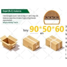 Jokey Ambalaj 90X50X60 (K.t.S.t.K) 140.GRAMAJLI Çift Oluklu 90.desi Jumbo Boy E-Ticaret ve Taşınma Kolisi (5ADET)