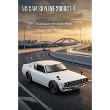 Farbu Oyuncak Maisto Lisanslı Metal 1973 Nissan Skyline 2000GT-R 1:24 Kapıları Açılabilir Oyuncak Model Araba