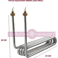 Universal Rezistans Fritöz 4000W 25*28 cm Bükümlü 8,5mm 220V (R4021)