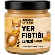 Makarna Lütfen Ballı Yer Fıstığı Ezmesi 200 G (%10 Bal)