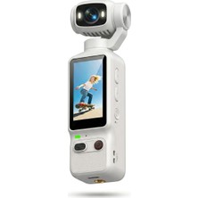 Beemen El Tipi Vlogger 1.97" Hd Ekranlı Mini Aksiyon Kamerası ve Vlog Gimbili - 180° Dönebilen Lens, Gece Görüşlü Vlogger Aksiyon Kamerası