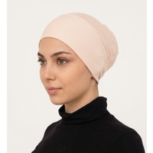 Alivascarf Geçmeli Bone Önü Dikişsiz Kaymaz Lastikli Kadın Tesettür Pratik Geçme Iç Bone