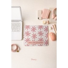 Duxy Çiçek Desenli Mouse Pad, 23X19 Cm, Kaymaz Taban, Ev, Ofis ve Oyun Için Rahat ve Yumuşak Mousepad DD539854