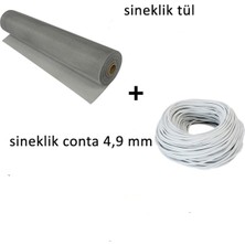 Empressco 5 mt Beyaz Sineklik Contası ve 100X120 cm Sineklik Tülü Seti
