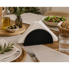 Major Hobi Modern Peçetelik 3D Baskı Dekoratif Masaüstü Peçete Standı - Siyah