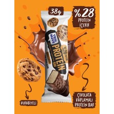 Trio Move Çikolata Kaplamalı 38 Gram Protein Bar - Kurabiyeli ve Sütlü Çikolatalı, %28 Protein, 38 G x 9 Adet