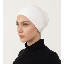 Alivascarf Geçmeli Bone Önü Dikişsiz Kaymaz Lastikli Kadın Tesettür Pratik Geçme Iç Bone