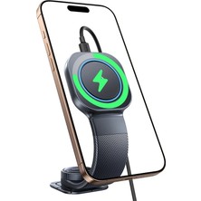 Baseus Primetrip C03 Pro 15W Magsafe Uyumlu Araç Içi Kablosuz Şarj Tutucu - Siyah