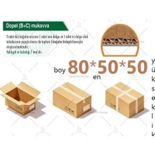 Jokey Ambalaj 80X50X50 (K.t.S.t.K) 140.GRAMAJLI Çift Oluklu 66.desi Battal Boy E-Ticaret ve Taşınma Kolisi (5ADET)