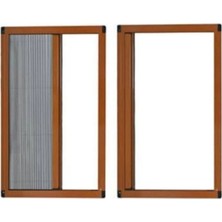 Empressco Plise Pileli Kapı Sineklik, Koyu Kahve, 100X207 Cm, Sürgülü Tasarım