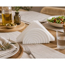 Major Hobi Modern Peçetelik 3D Baskı Dekoratif Masaüstü Peçete Standı - Beyaz