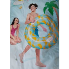 Empressco Feys Shop 91 cm Tutaçlı Deniz Simidi - Desenli Büyük Boy Yetişkin ve Genç Yüzme Simidi - Fiyatı, Yorumları