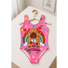 My Kids Wear Kız Çocuk Tatil Yıldızı Tek Parça Mayo 12824