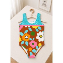My Kids Wear Kız Çocuk Tatil Yıldızı Tek Parça Mayo 12818