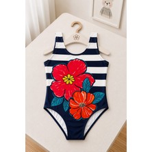 My Kids Wear Kız Çocuk Tatil Yıldızı Tek Parça Mayo 12815