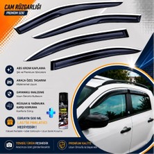 Caraks Kia Sportage Mügen Cam Rüzgarlığı Abs Nikelaj Krom Cam Rüzgarlığı 2010-2015 + Ebrayn Lastik Parlatıcı