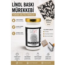 ArtMaster Beyaz Linol Mürekkebi 100 ml 1 Adet Lutart Linol Baskı Boya Mürekkebi Blok Baskı Sanat Su Bazlı Matbaa Mürekkebi Hobi