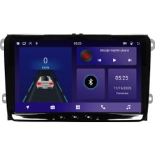 Carvocal Volkswagen Caravelle Android Multimedya Sistemi (2010-2019) CRV-4580SX Piano Black Çerçeve