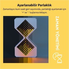 Dress Art D.art And Tech Modern Dijital Kum Saati Zamanlayıcı 1-30 Dk Şarjlı Pil Dekoratif LED Elektronik Saat