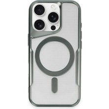 Apple Iphone 16 Pro Max Kılıf Boyi Magsafe Silikon Kapak - Yeşil