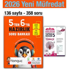 Tonguç Akademi 5'ten 6'ya Hazırlık Kitabı 2026 Yaz Tatili Soru 5. Sınıf Türkçe Yaprak Test