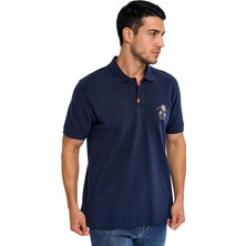 Ar-ma Erkek Polo Yaka Tişört Resim Baskili Büyük Beden Çift Toplama Penye Pike K30374871002