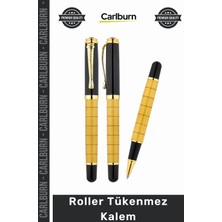 Carlburn #roller Lüks Şık Kristal Detaylı Metal Ofis Hediye Kurumsal Tasarım Ergonomik Yazım Taşlı Kalem