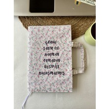 17×24 Standart Kitap Çantası – Poplin Kumaş, Hafif ve Desenli Bez Kitap Kılıfı