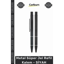 Carlburn #refilkalem Kurumsal Promosyon Lüks Ofis Kırtasiye Kalite Yazı Metal Süper Jel Refil Kalem Siyah